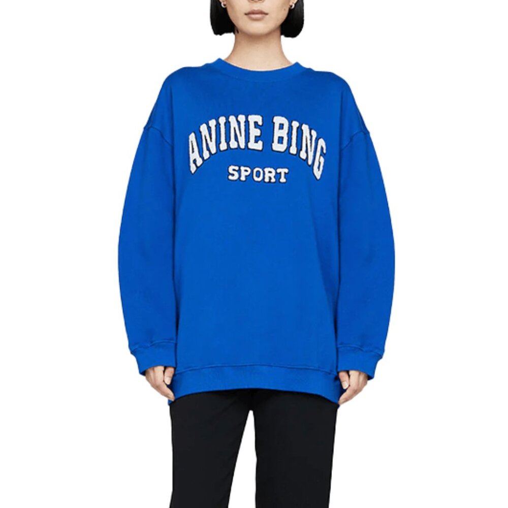 Anine Bing Tyler Sweatshirt - Electric Blue Sz XS